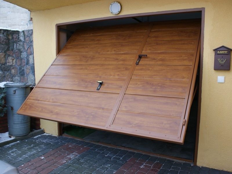 Brama Garażowa Uchylna NA WYMIAR Stalowe Drzwi Garażowe KONFIGURATOR