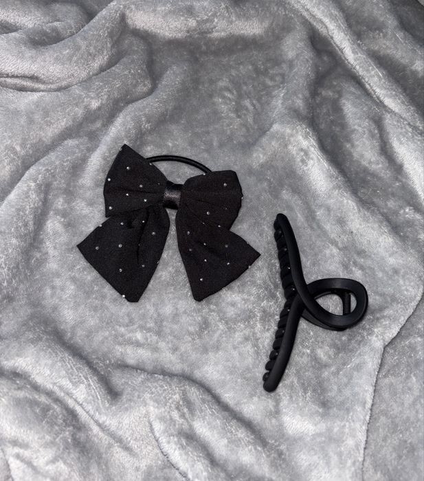 Zestaw akcesoriów do włosów klamra kwiatek kokardka