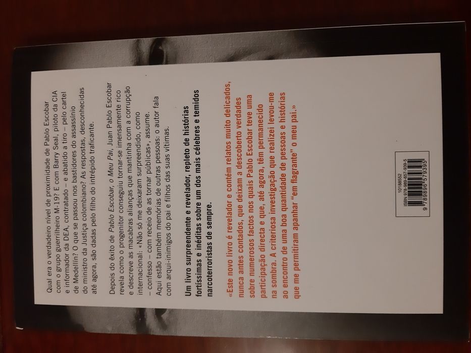 Livro "Pablo Escobar - O que o meu pai nunca me contou"