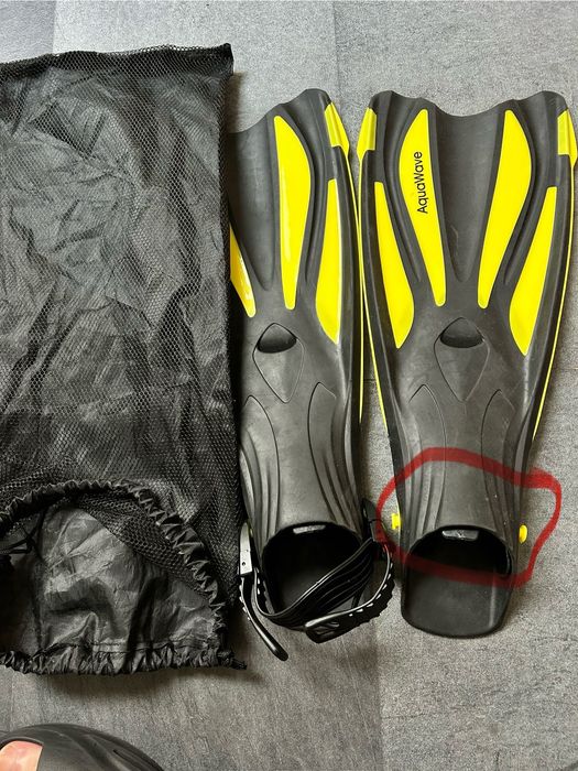 Płetwy  42-44 regulowane treningowe Swift yellow do nurkowania