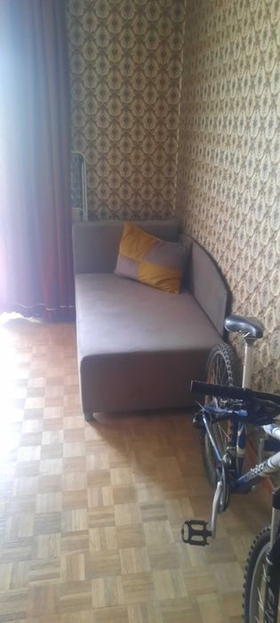 Sofa młodzieżowa jednoosobowa ,rozkładana z pojemnikiem .