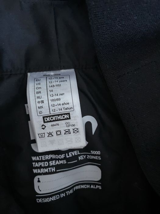 Spodnie narciarskie dla dzieci Wedze 500