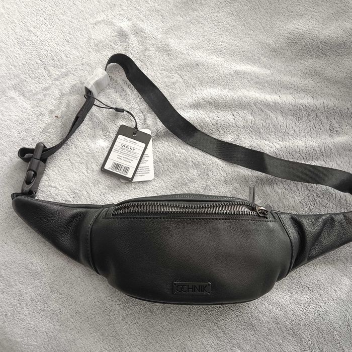 Skórzana nerka męska na suwak ochnik TORMS-0166A