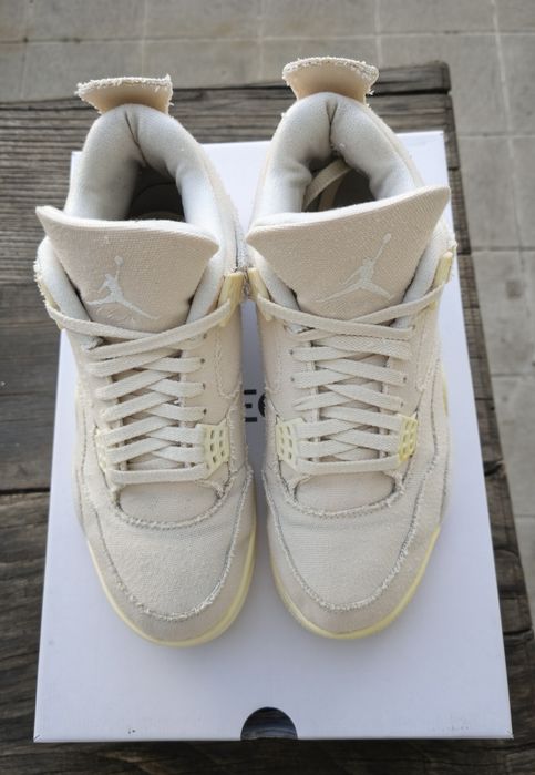 Air Jordan 4 Retro Blank Canvas Women’s EU 39 / US 8W – DQ4909-100 – Excellent Condition