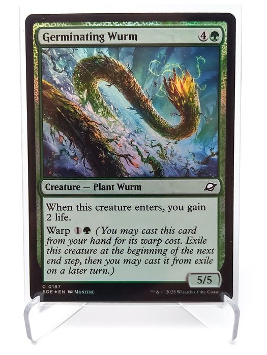 Germinating Wurm 0187 FOIL Edge of Eternities MTG