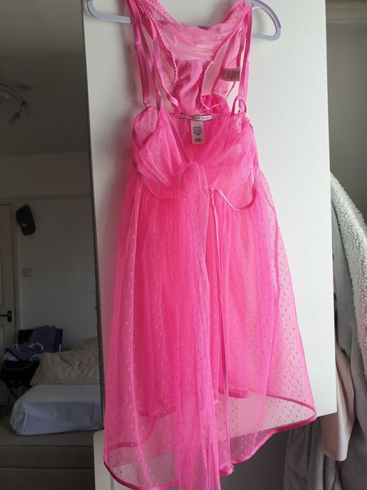 Nowa sexi Rózowa halka+majtki victoria secret