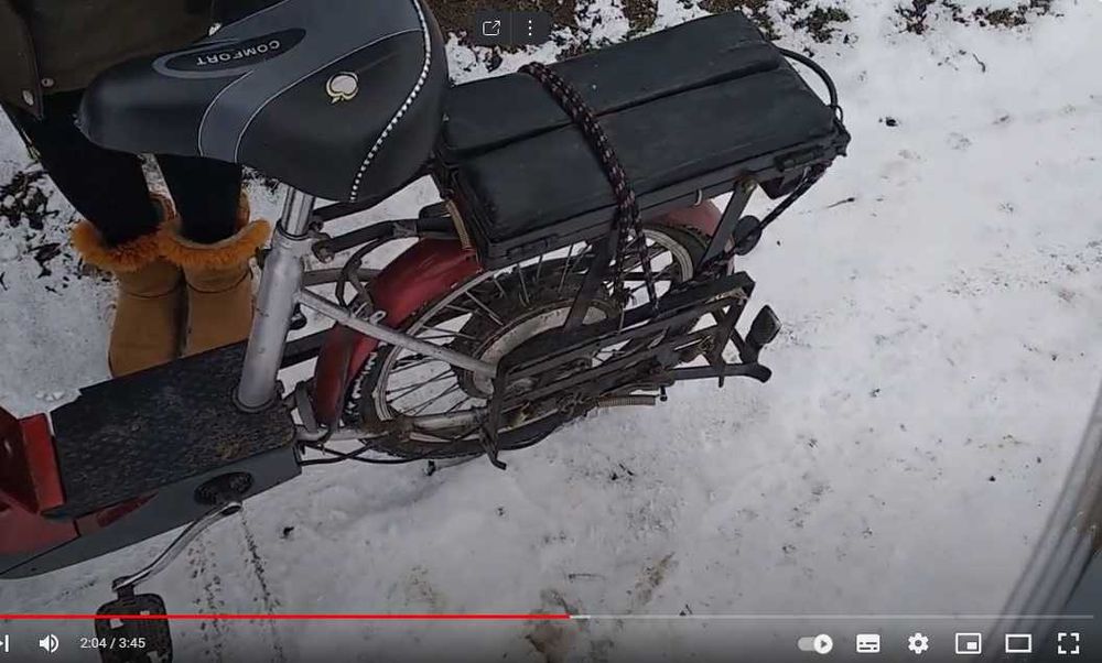 электро велосипед на литиевых аккумуляторах