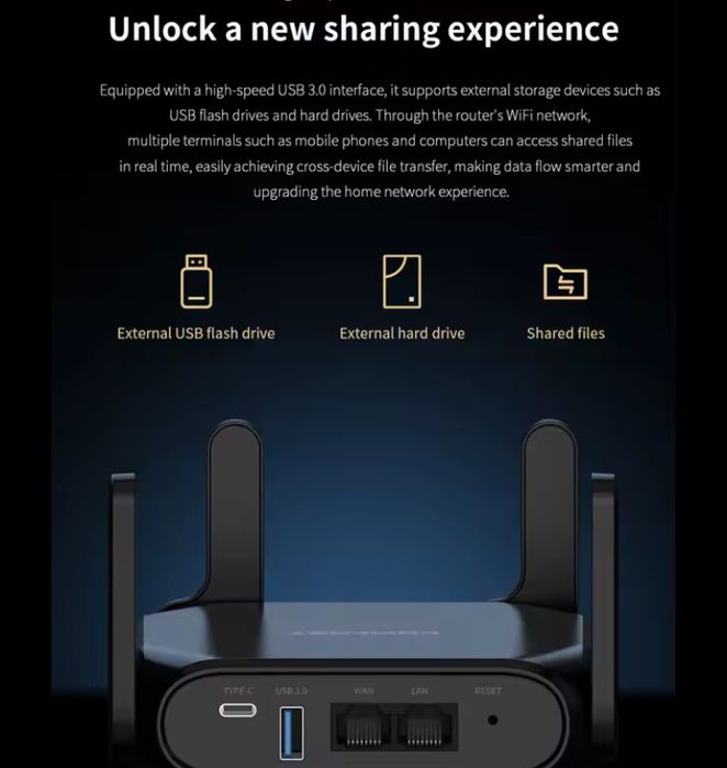 Gigabit router WiFi6  CF WR632AX OpenWRT