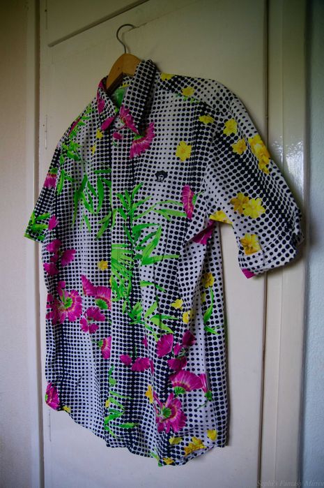 Koszula krótka Versace Jeans Couture kolorowa M