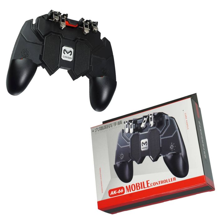 Ігровий джойстик геймпад для смартфона з подвійними тригерами кнопками