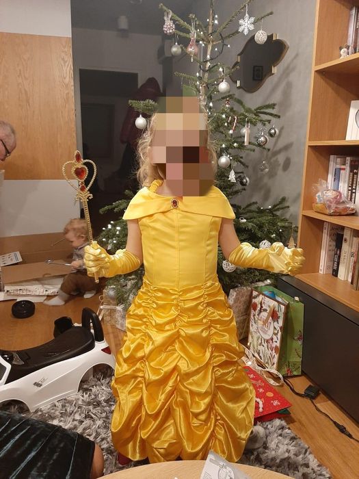 Sukienka strój Bella karnawał Halloween Disney