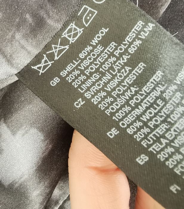 H&M Zimowy płaszcz płaszczyk damski rozmiar S 36