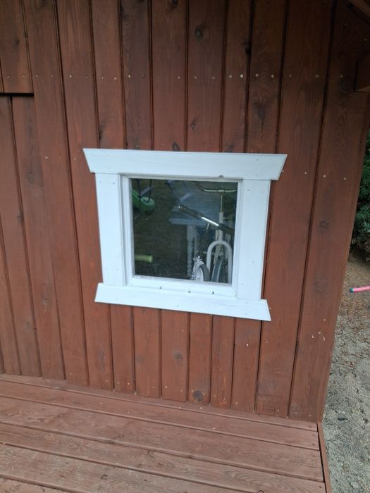 Domek dla dzieci drewniany 2 x 3 m z tarasem