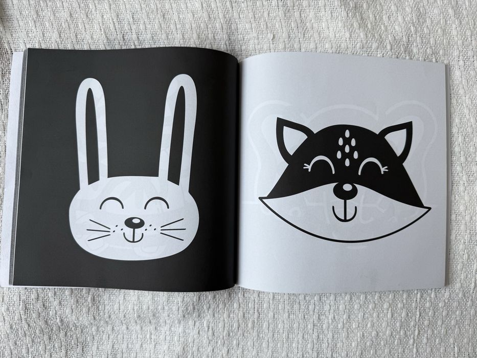 Чорно-білі контрастні картинки, контрастна чорно-біла  книга