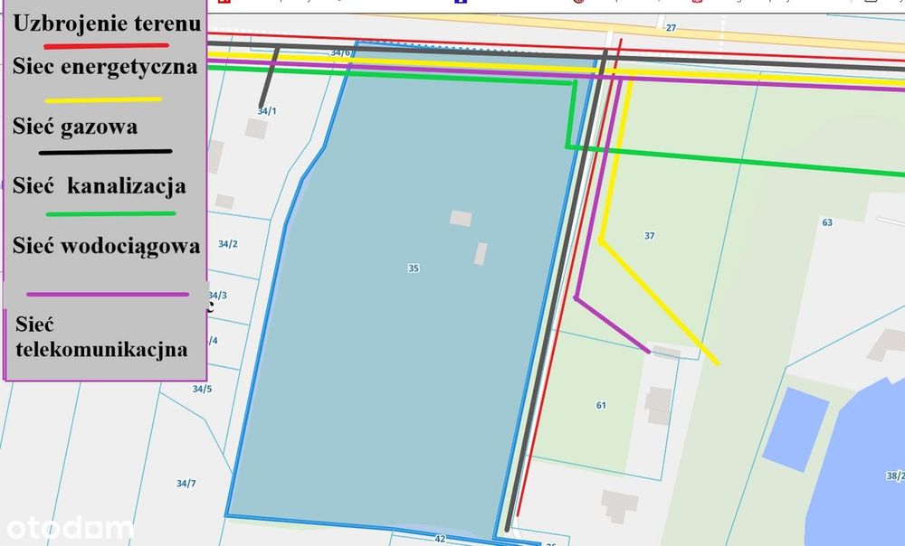 Teren UP, UM, Media obok DK92, 12 km do A2, CPK, 22 km od Warszawy