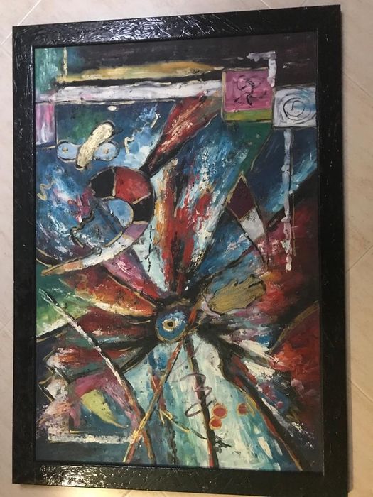 Quadro abstrato óleo