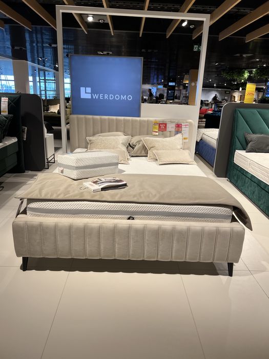 Łóżko z pojemnikiem 160x200 - Agata meble „maggie full” okazja