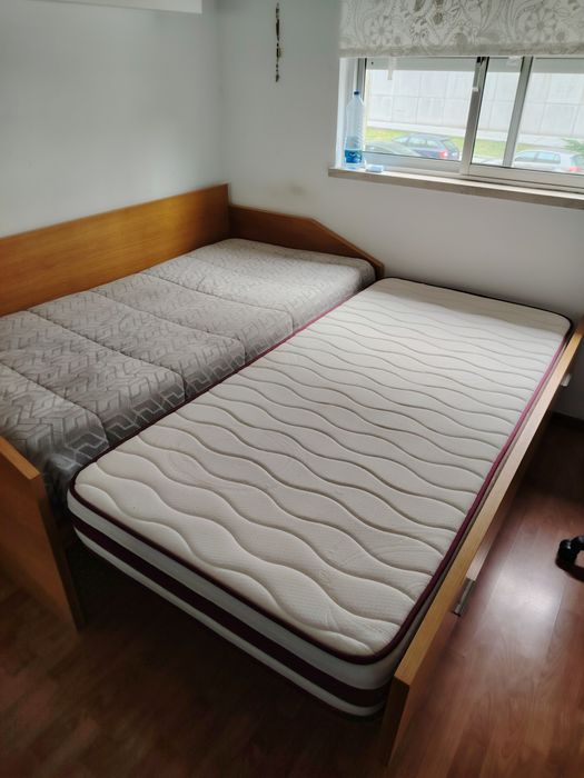 Cama solteiro dupla