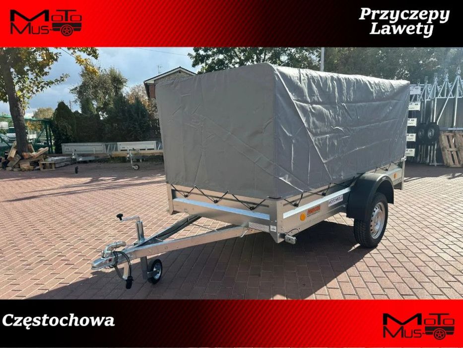 Neptun Przyczepa Neptun N Ptw + Stelaż I Plandeka H80 Cm 1 Osiowa