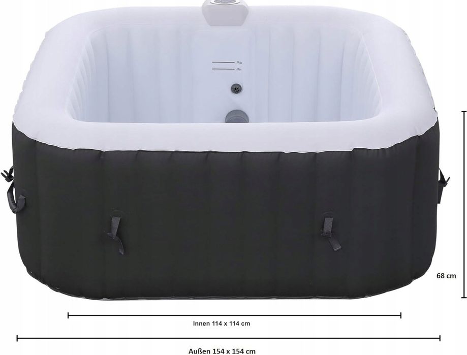 Jacuzzi Basen SPA z hydromasażem nadmuchiwany kwadratowy FLORENCE 600 l