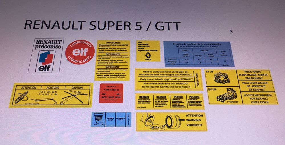 Autocolantes Grupo Renault