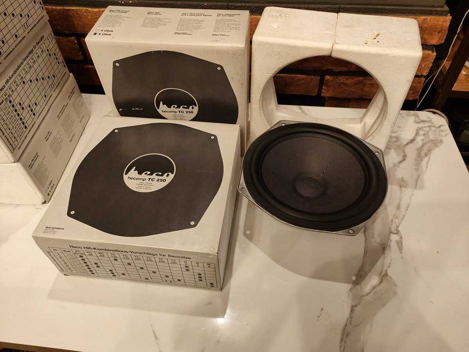 HECO TC 250 HECOMP ! Głośniki niskotonowe 25cm ! Nowe