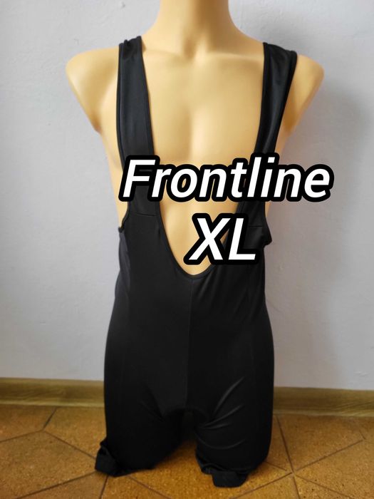 Czarny strój kolarski XL Frontline