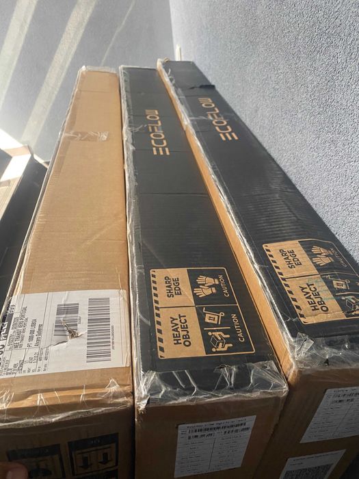 Painéis Solares EcoFlow 250W - Caixa 4 unidades (1000W) NOVOS SELADOS