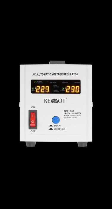 Стабілізатор напруги KEMOT 500 (AVR) з дисплеєм 500Вт