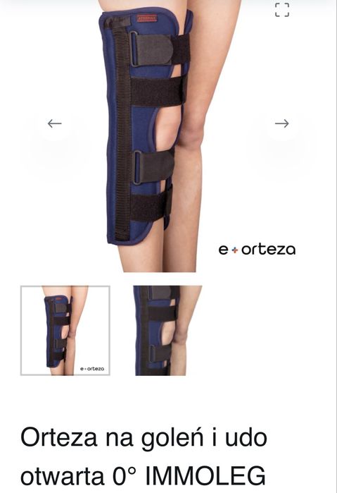 Orteza na goleń i udo 0 st.