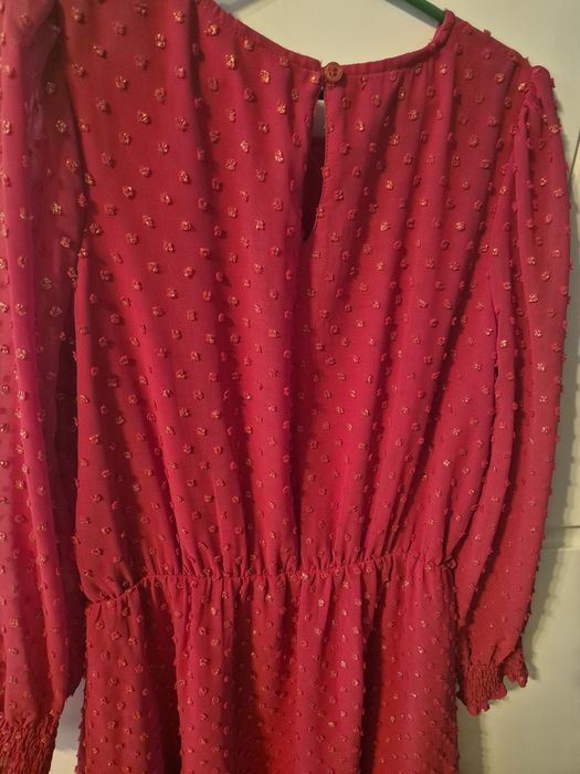 Sukienka świąteczna, czerwona, Lindex, r. 146