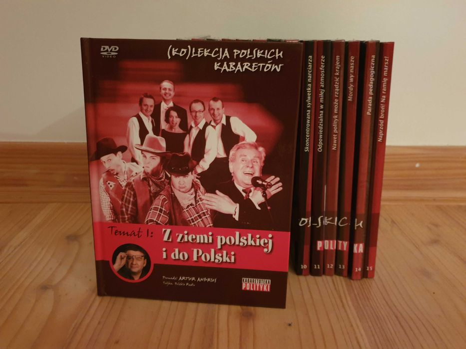 Kabaret Kolekcja polskich kabaretów 15 części płyt DVD z książeczką