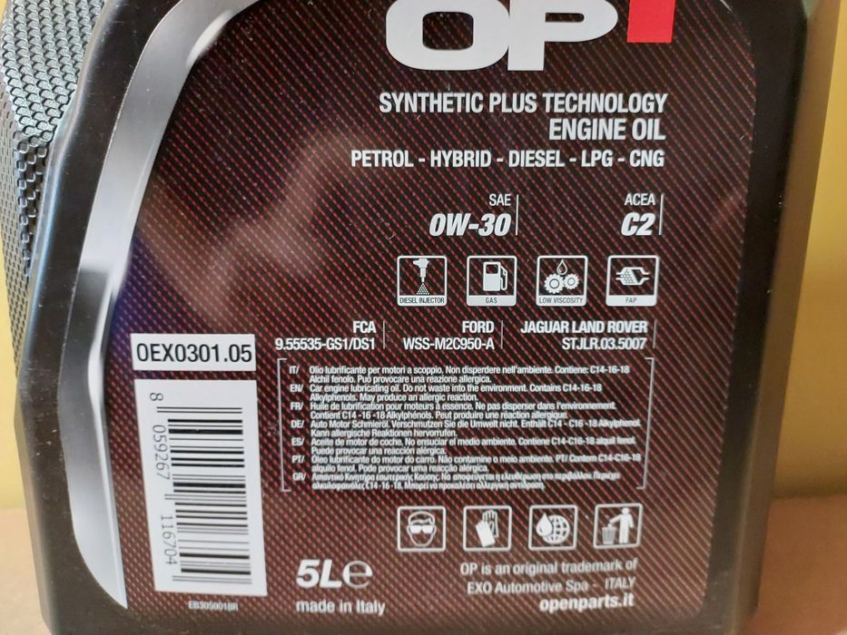 Oleo motor 0W30 5L