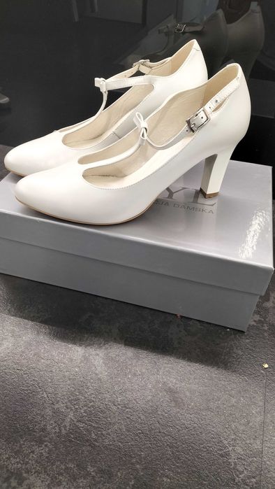 Ślubne KOTYL 37 biała perła