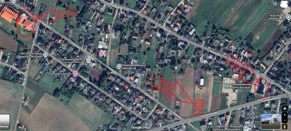 Działka budowlana - Kochcice