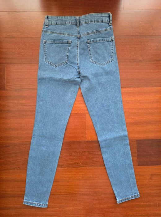 NOVAS com etiqueta | Calças de ganga azuis skinny, tamanho 36
