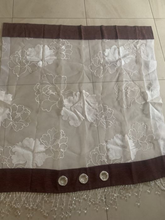 Firanka panel z koralikami