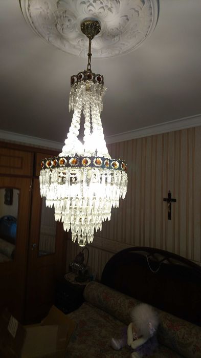 Candeeiro Lustre de teto em cristal