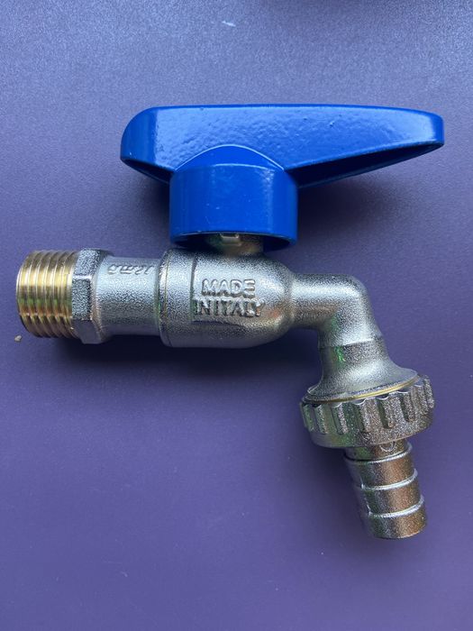 Кран кульовий для поливу 1/2"З ручка алюмінієва