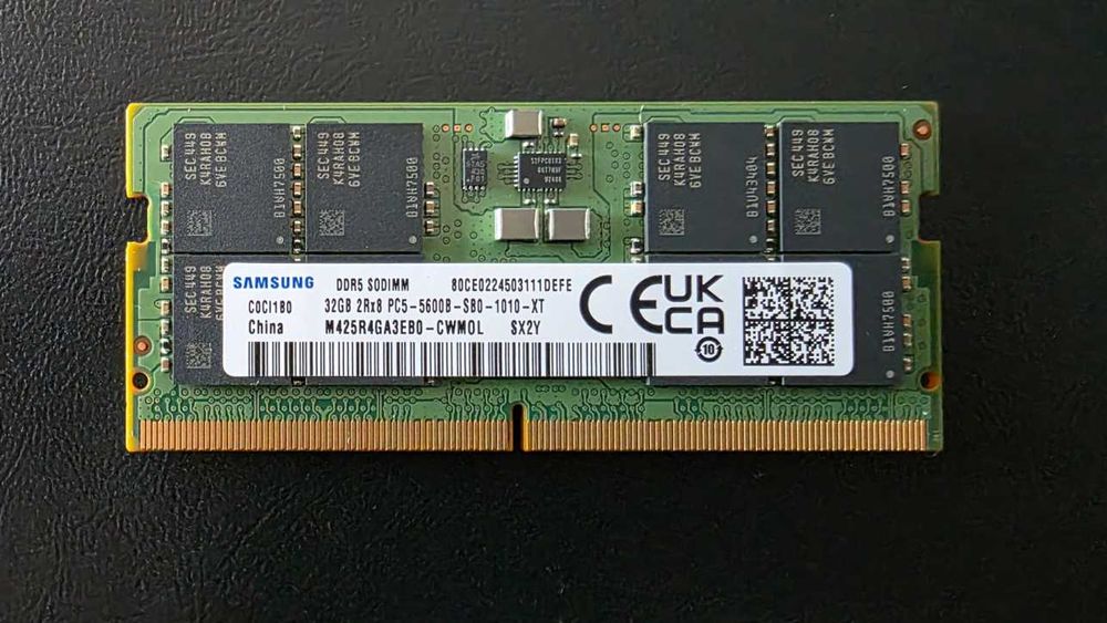 Nowa pamięć RAM DDR5 Samsung 5600mhz CL46 32GB SODIMM