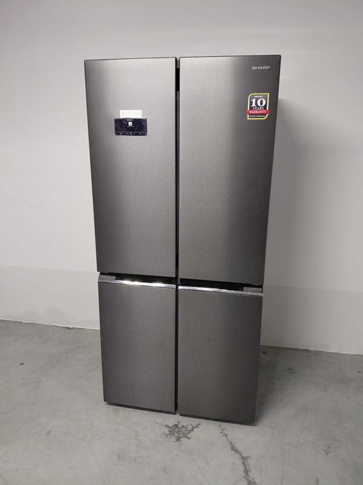 Nowa Lodówka Sharp SJ-NFA35IHXAE-EU Pełny No Frost 179cm; Ciemny Inox