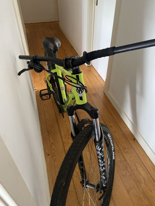 Bicicleta ROCKRIDER VERDE NEON