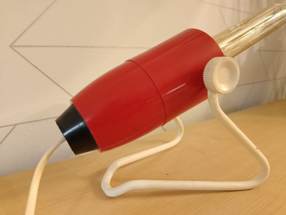 Lampka,  z czasów PRL w stylu SPACE AGE, POLAM model S 03