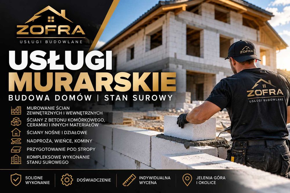 Murowanie, uslugi murarskie