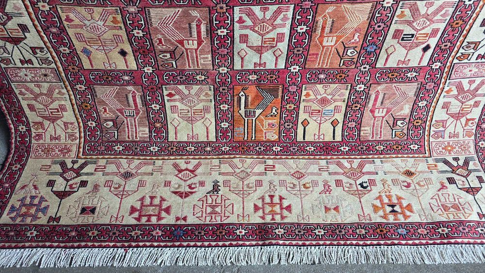 Kilim,sumak.Jedwab naturalny 195/120