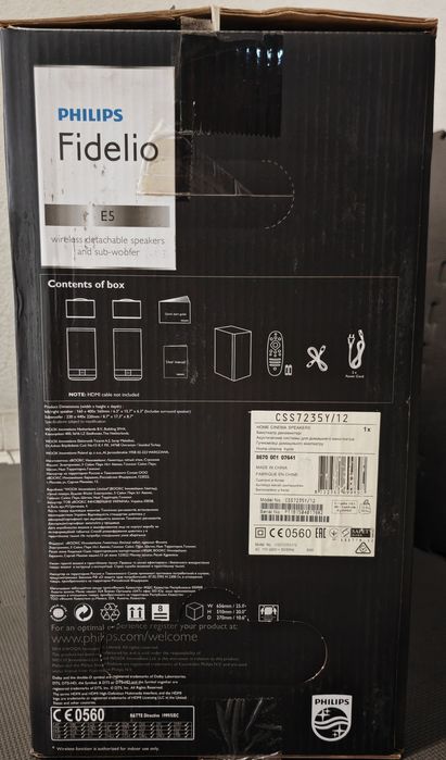 Philips Fidelio E5 - Home Cinema speakers