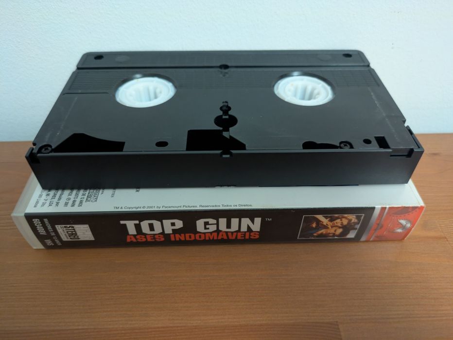 VHS " TOP GUN - Ases Indomáveis 1986 " (Opt. Estado)