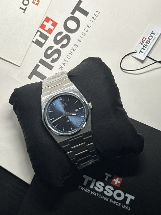 Чоловічий годинник Tissot PRX (У наявності) / Сталевий та каучуковий ремінець