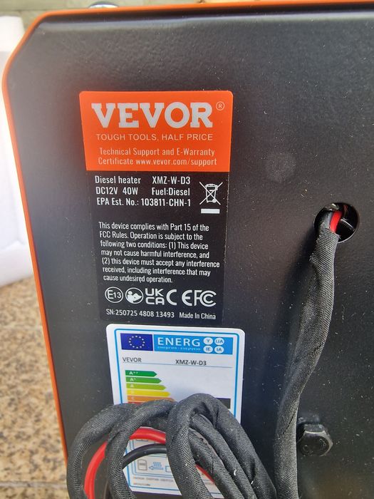 aquecedor de ar a diesel portátil VEVOR, com potência de 5kW a 8kW,