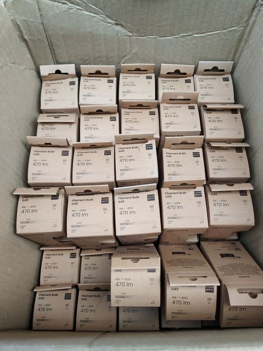 80 lâmpadas Filament Bulb G45 + 2 Gambiarras/Grinaldas de 25mt